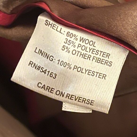 Calvin Klein Wool Pea Coat Jacket 4 - Picture 5 of 6